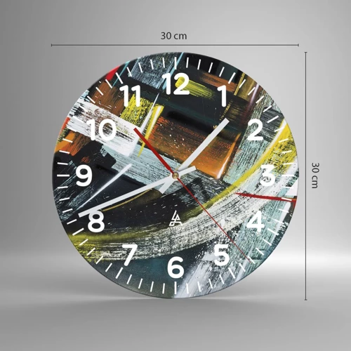 Nástěnné hodiny - Energie pohybu - 30x30 cm