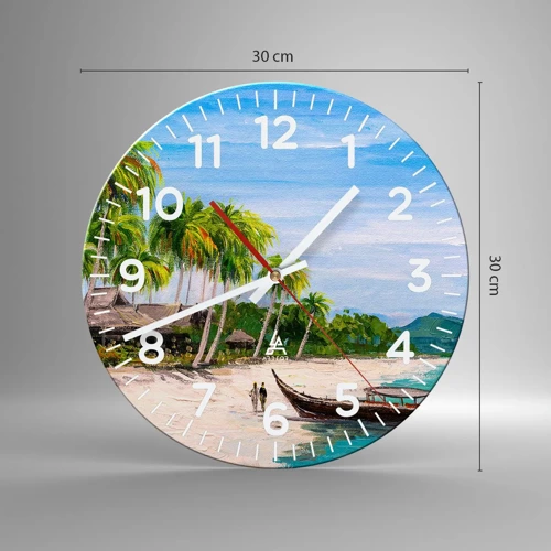 Nástěnné hodiny - Exotický sen - 30x30 cm