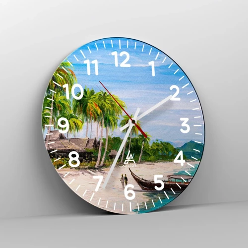 Nástěnné hodiny - Exotický sen - 30x30 cm