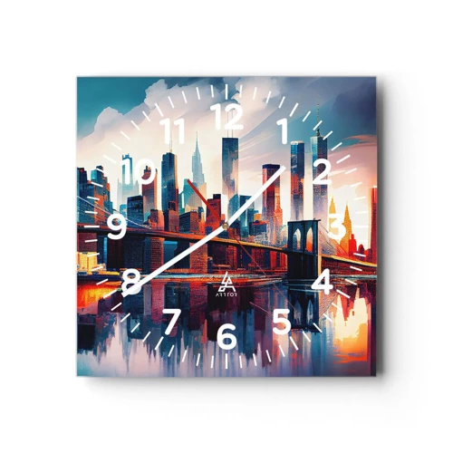 Nástěnné hodiny - Famózní New York - 30x30 cm