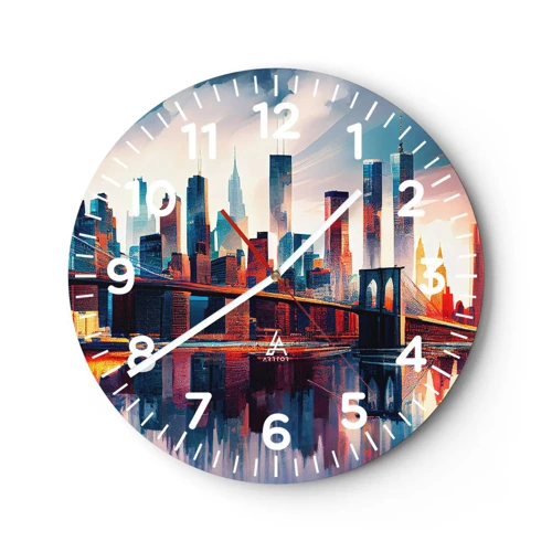 Nástěnné hodiny - Famózní New York - 30x30 cm