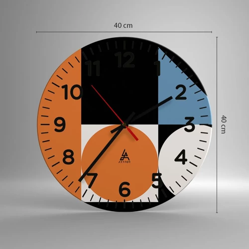 Nástěnné hodiny - Figurínový systém - 40x40 cm