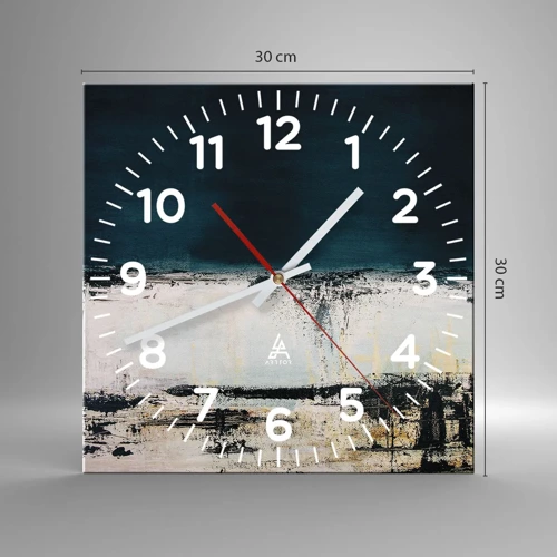 Nástěnné hodiny - Horizontální kompozice - 30x30 cm