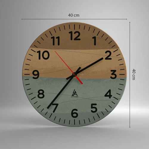 Nástěnné hodiny - Horizontální kompozice - 40x40 cm