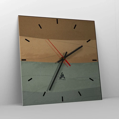 Nástěnné hodiny - Horizontální kompozice - 40x40 cm
