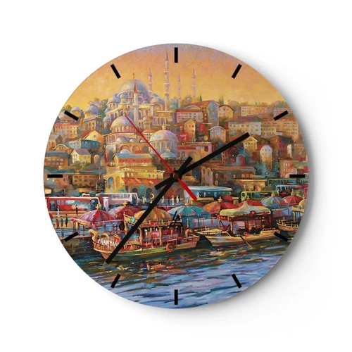 Nástěnné hodiny - Istanbulský příběh - 30x30 cm