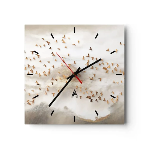 Nástěnné hodiny - Je čas… - 40x40 cm
