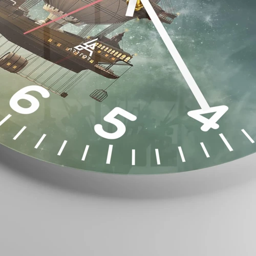Nástěnné hodiny - Julius Verne zdraví - 40x40 cm