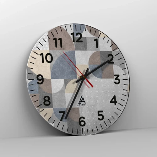 Nástěnné hodiny - Keramická fantazie - 30x30 cm