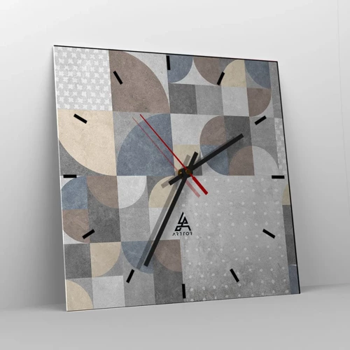 Nástěnné hodiny - Keramická fantazie - 30x30 cm