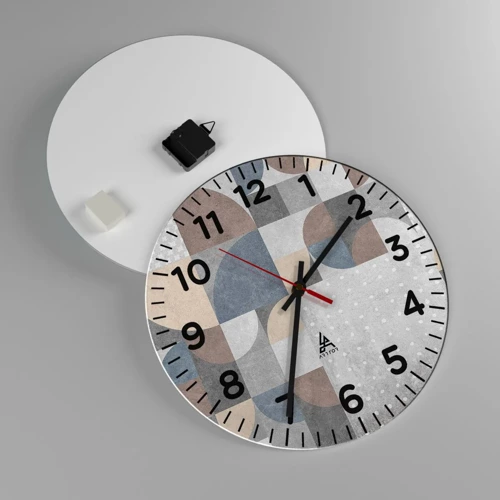 Nástěnné hodiny - Keramická fantazie - 40x40 cm