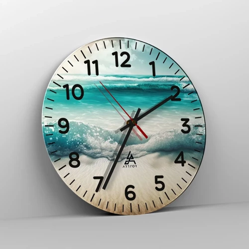 Nástěnné hodiny - Klid oceánu - 40x40 cm