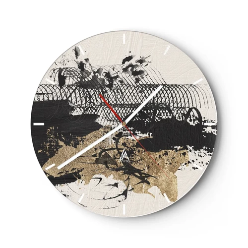 Nástěnné hodiny - Kompozice s vášní - 30x30 cm