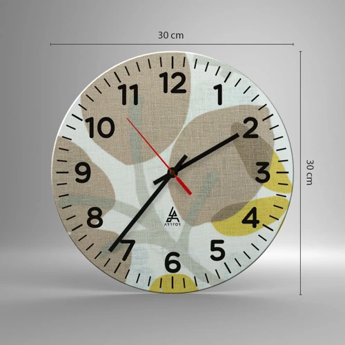 Nástěnné hodiny - Kompozice v plném slunci - 30x30 cm