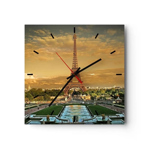 Nástěnné hodiny - Královna Paříže - 30x30 cm