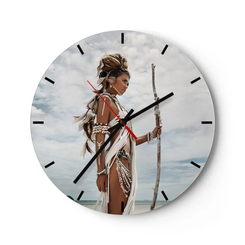 Nástěnné hodiny - Královna tropů - 30x30 cm