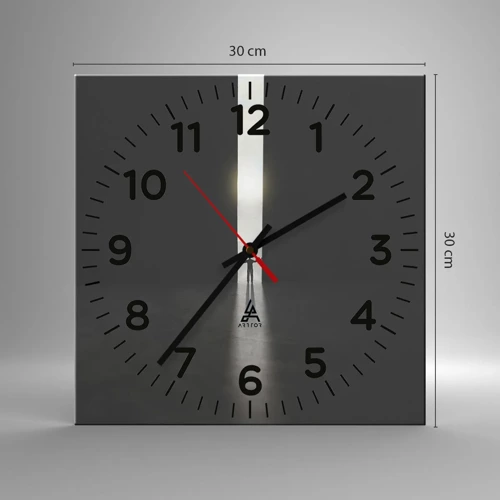 Nástěnné hodiny - Krok ke světlé budoucnosti - 30x30 cm