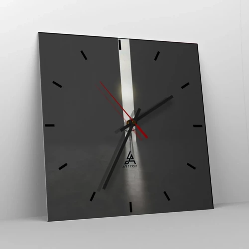 Nástěnné hodiny - Krok ke světlé budoucnosti - 40x40 cm