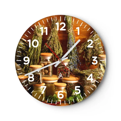 Nástěnné hodiny - Kuchyňská kouzla - 30x30 cm