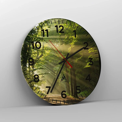 Nástěnné hodiny - Lesní okamžik - 30x30 cm