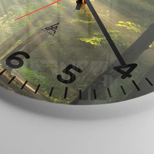 Nástěnné hodiny - Lesní okamžik - 30x30 cm