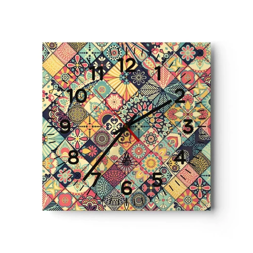 Nástěnné hodiny - Marokánská vize - 30x30 cm