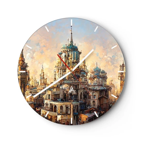 Nástěnné hodiny - Město měst - 30x30 cm