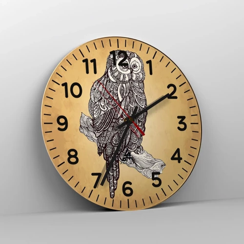 Nástěnné hodiny - Mistrovské ornamenty moudrosti - 40x40 cm