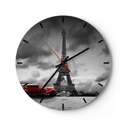 Nástěnné hodiny - Ne tak dávno v Paříži - 30x30 cm