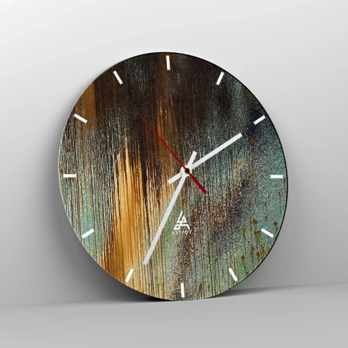 Nástěnné hodiny - Nenáhodná barevná kompozice - 30x30 cm