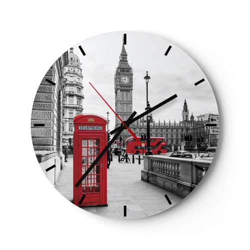 Nástěnné hodiny - Nepochybně Londýn - 30x30 cm