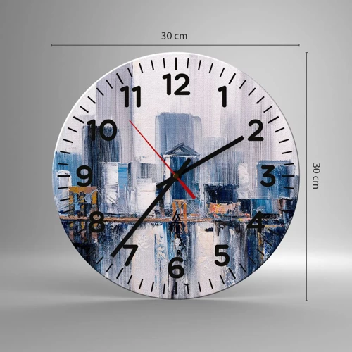 Nástěnné hodiny - Newyorská imprese - 30x30 cm