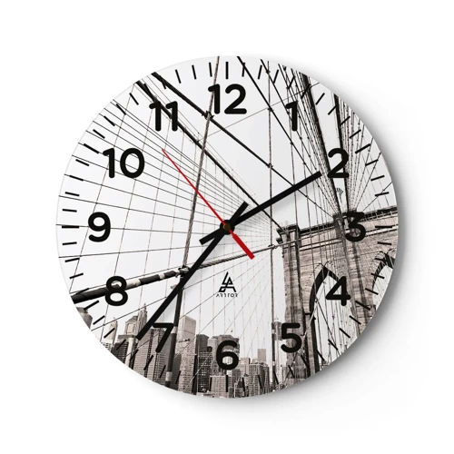 Nástěnné hodiny - Newyorská katedrála - 30x30 cm