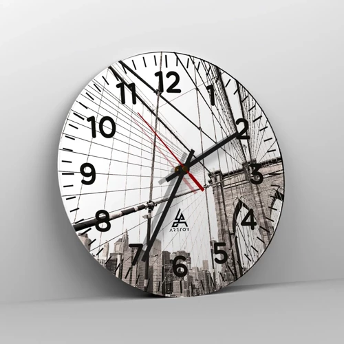 Nástěnné hodiny - Newyorská katedrála - 40x40 cm