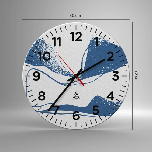 Nástěnné hodiny - Okřídlená abstrakce - 30x30 cm
