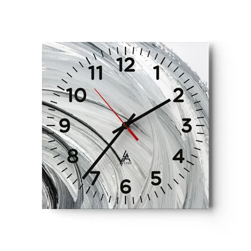 Nástěnné hodiny - Orbitální kompozice - 30x30 cm