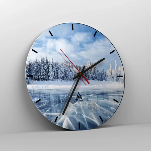 Nástěnné hodiny - Oslnivý a krystalický pohled - 30x30 cm