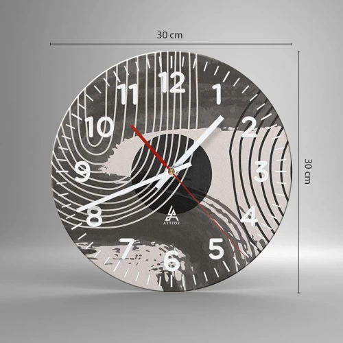 Nástěnné hodiny - Ovál vítězí - 30x30 cm