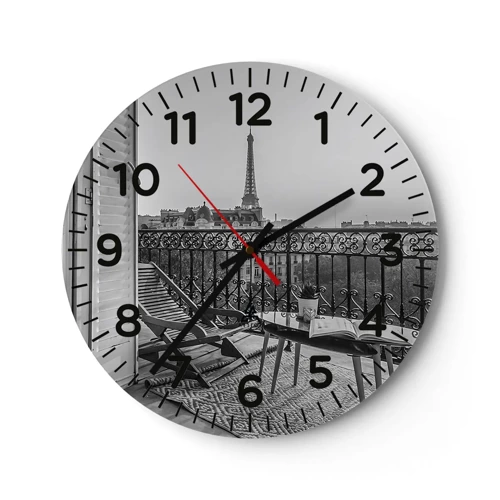 Nástěnné hodiny - Pařížské odpoledne - 30x30 cm