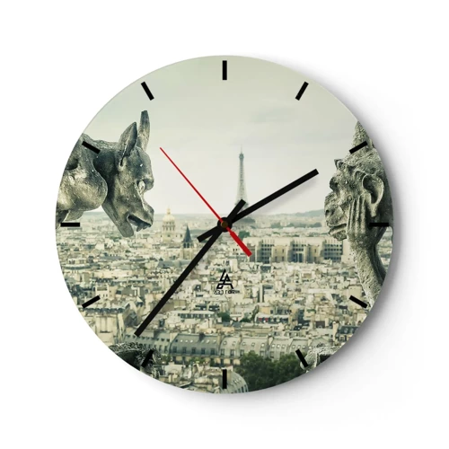 Nástěnné hodiny - Pařížské povídání - 30x30 cm