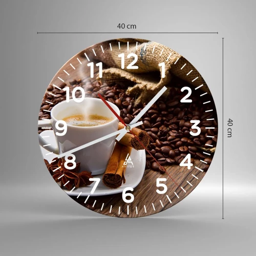 Nástěnné hodiny - Pikantní chuť a aroma - 40x40 cm