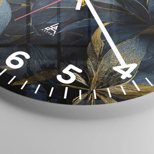 Nástěnné hodiny - Podšívané zlatem - 30x30 cm