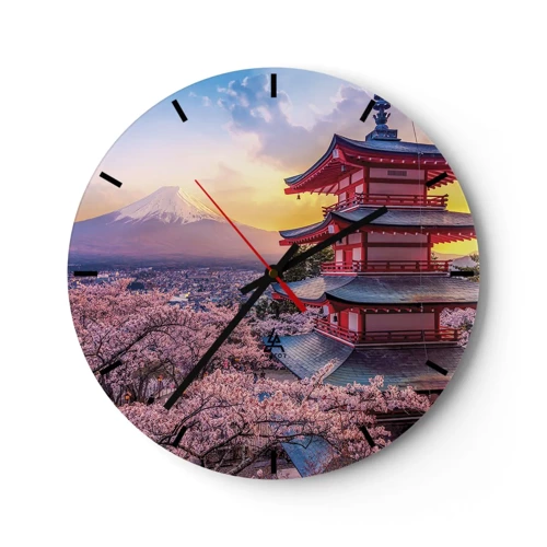 Nástěnné hodiny - Podstata japonského ducha - 30x30 cm