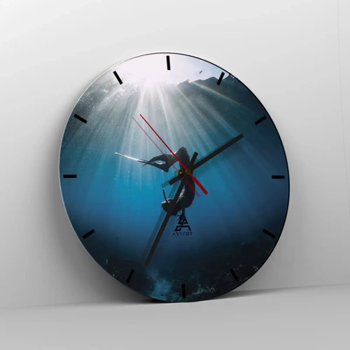 Nástěnné hodiny - Podvodní tanec - 30x30 cm