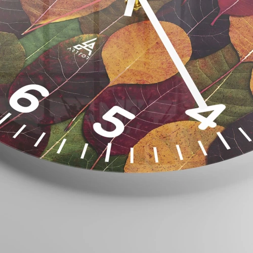 Nástěnné hodiny - Podzimní mozaika - 40x40 cm