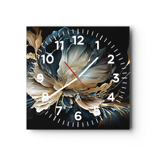 Nástěnné hodiny - Pohádkový květ kapradí - 30x30 cm