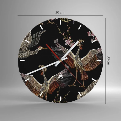 Nástěnné hodiny - Pohádkový pták - 30x30 cm