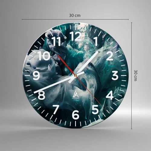 Nástěnné hodiny - Pohyb barvy - 30x30 cm
