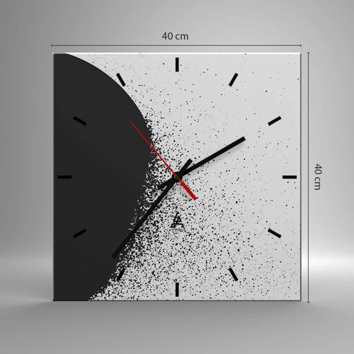 Nástěnné hodiny - Pohyb částic - 40x40 cm