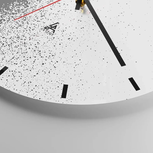 Nástěnné hodiny - Pohyb částic - 40x40 cm